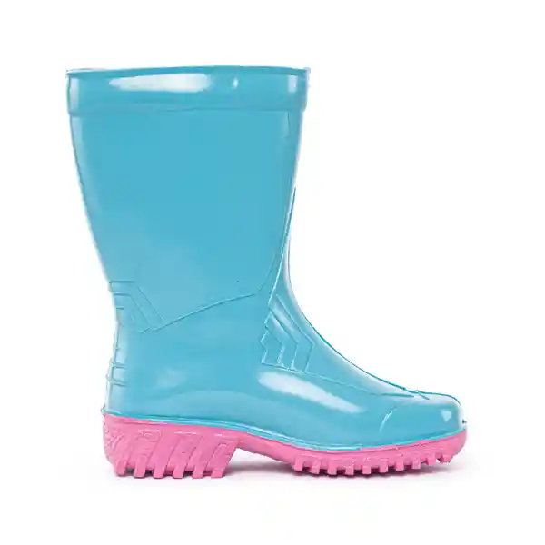 Los Gomosos Botas Ajustar Matriz Aguamarina y Fucsia Talla 28