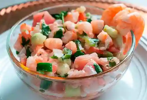 Ceviche de Camarón con Langostinos