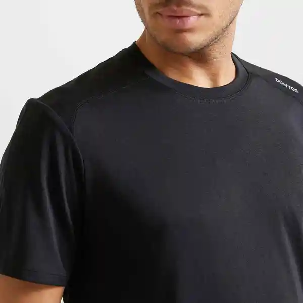 Domyos Camiseta Básico Transpirable Cuello Redondo Negro T. XL