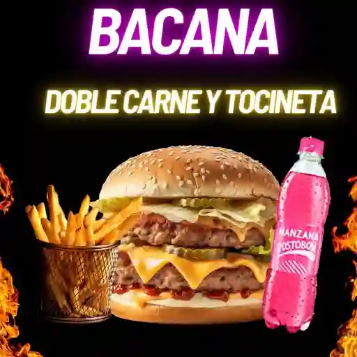 Combo hamburguesa bacana