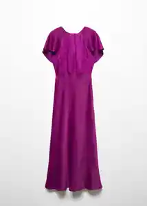 Vestido Vuelo Morado Talla M Mujer Mango