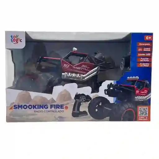 Toy Logic Carro a Control Remoto Función Humo Smooking Fire