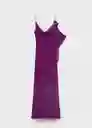 Vestido Lotus Morado Talla S Mujer Mango