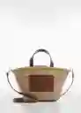 Bolso M Elia Cuero Talla 99 Mujer Mango