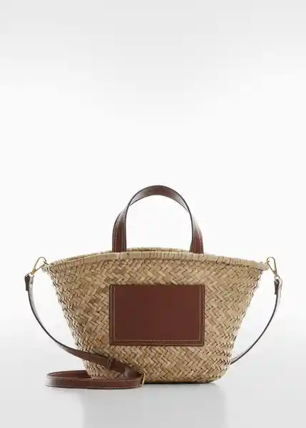 Bolso M Elia Cuero Talla 99 Mujer Mango