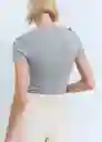 Camiseta Vigo-H Gris Medio Vigoré Talla S Mujer Mango