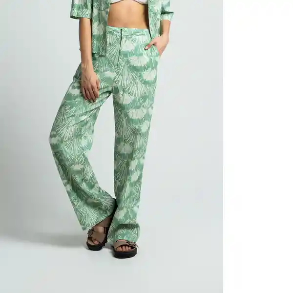 Pantalón Cuf Verde Feldespato Medio Talla 8 432F345 Naf Naf