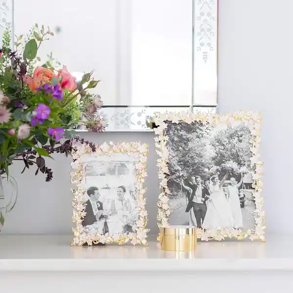Addison Ross Portarretrato de Flores Blanco 20 x 25 cm