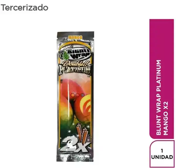 Blunt Wrap Papel de Fumar Platinum Mango