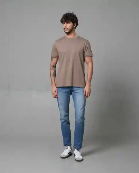 Camiseta Hombre Café L 100G005_CAF181304 Rifle