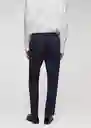 Pantalón Canet Navy Talla 46 Hombre Mango