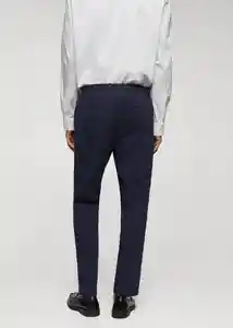 Pantalón Canet Navy Talla 46 Hombre Mango