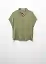 Camisa Mari-H Khaki Talla S Mujer Mango