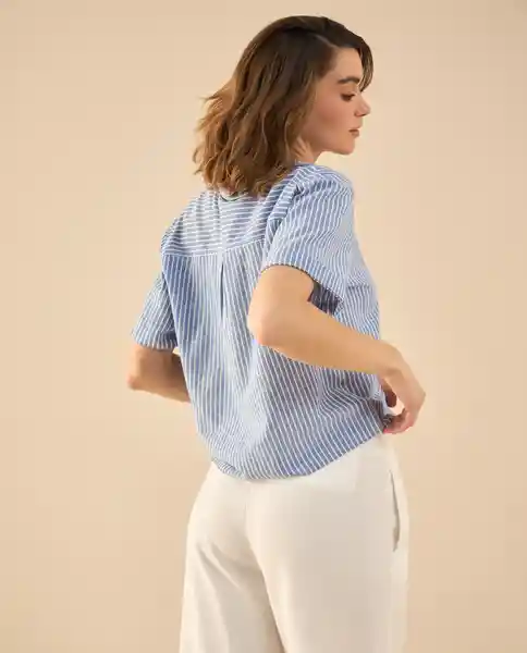 Camisa Azul Cielo Claro Talla XL 612G009 Esprit