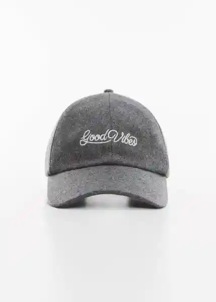 Gorra Vibes2 Gris Medio Vigoré Talla 99 Mujer Mango