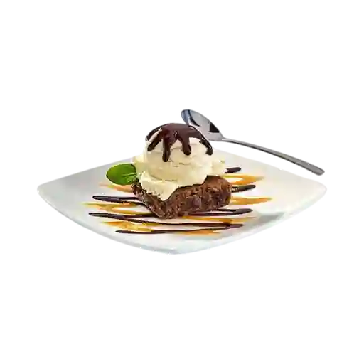 Brownie con Helado