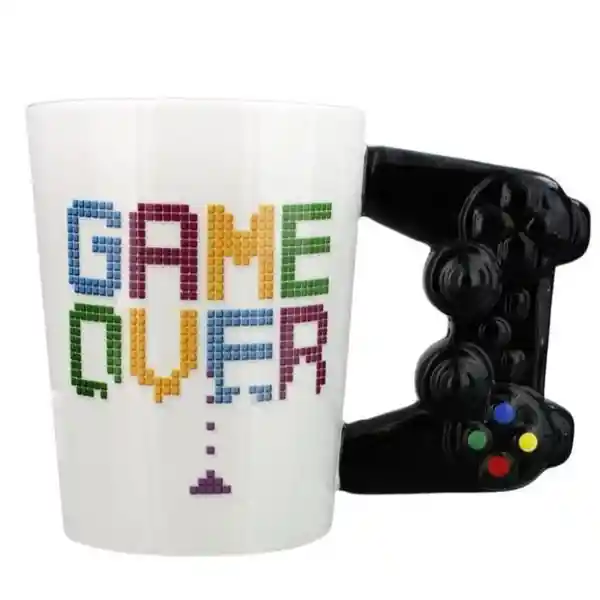 Mug Gamer Temático Control Game Over 3D