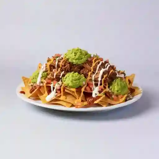 Nachos Buenachos Nachos con Carne y Guacamole