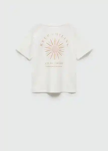 Camiseta Sunrise Offwhite Talla 12 Niñas Mango