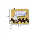 Billetera Charlie Brown Snoopy Colorful Life Amarillo Miniso