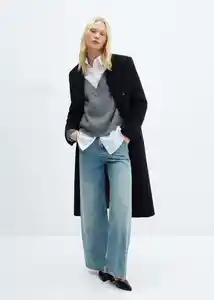 Abrigo Borabora Navy Talla L Mujer Mango
