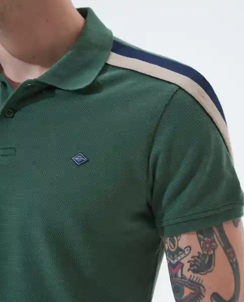 Camiseta Hombre Verde Talla XL 801F002 Americanino