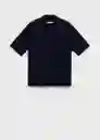 Camisa Malaga Navy Talla S Hombre Mango