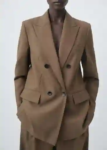 Blazer Americana Iris Topo Talla M Mujer Mango