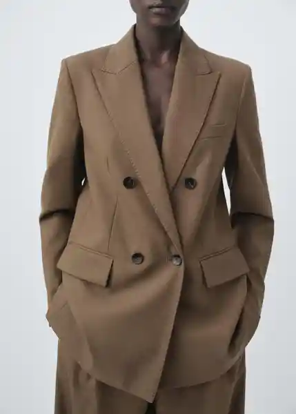 Blazer Americana Iris Topo Talla M Mujer Mango