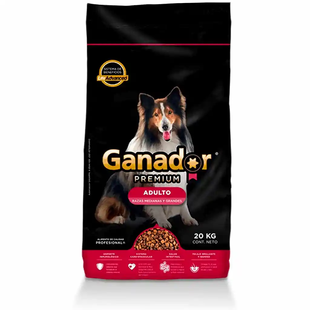 Raza Ganador Premium Alimento Para Perro Adultomediana Y Grande