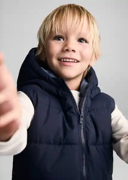 Chaleco Gerardb Navy Talla 72 Niños Mango