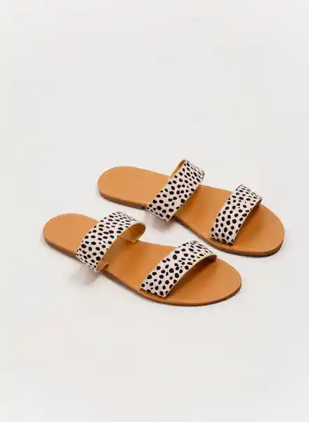 Sandalias Plana Mujer Animal Print Talla 36 Arkitect