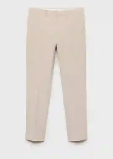 Pantalón Paris Beige Talla 40 Hombre Mango