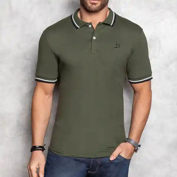 Croydon Polo Marius Para Hombre Color Verde Militar Talla M