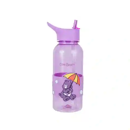 Vaso Plástico Con Pitillo y Funda Bears Púrpura 1000 mL Miniso