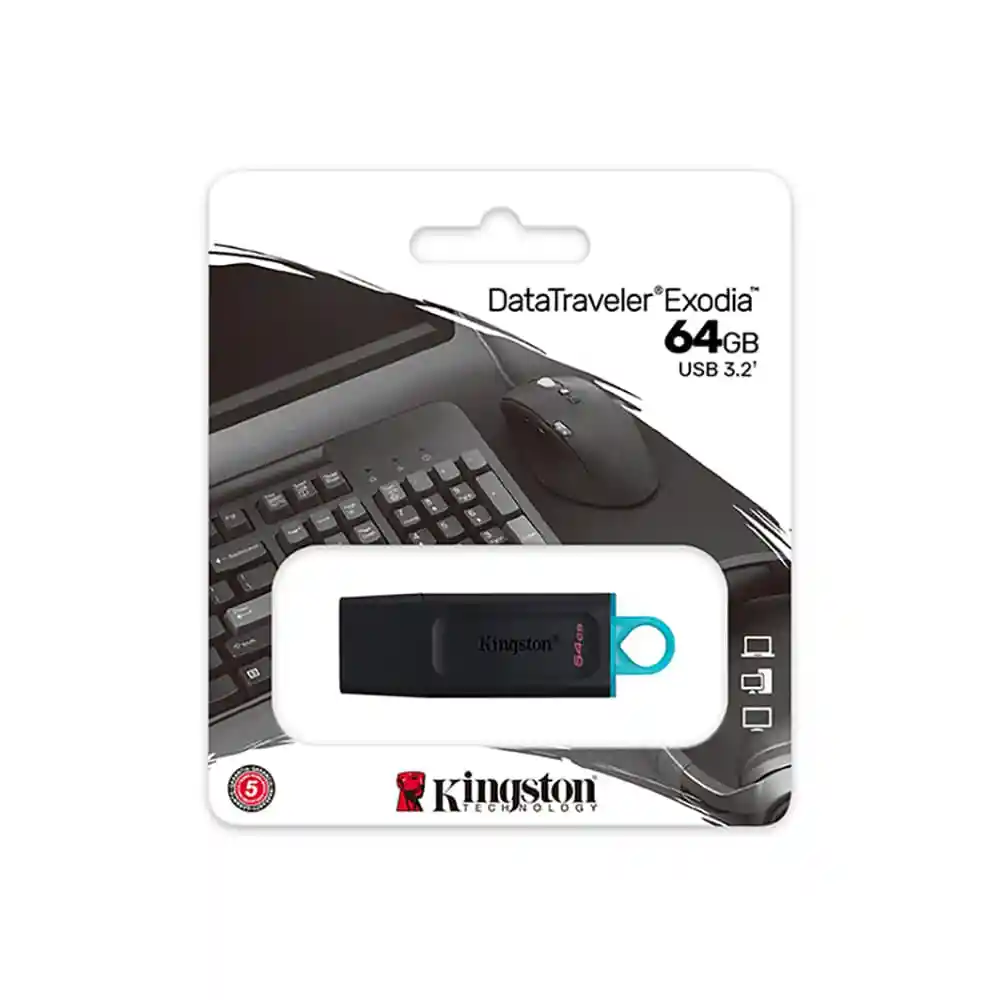Memoria Usb 3.2 Kingston Data Traveler Exodia 64gb Original
