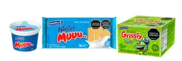 Combo Colombina Helado Vainilla + Grissly Aciditas + Muuu Wafer