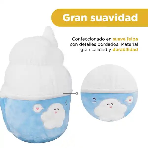  Miniso Peluche Helado Color Azul Gujiguji Bread Baking Serie