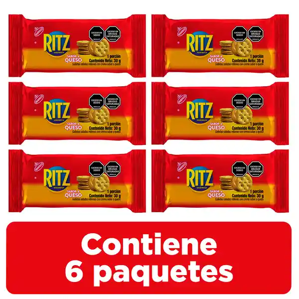 Ritz Galletas Rellenas de Crema Sabor Queso