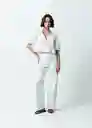 Camisa Mujer Crudo Puro Claro Talla M 411G333 Naf Naf