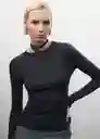 Jersey Biscayne Antracita Talla S Mujer Mango