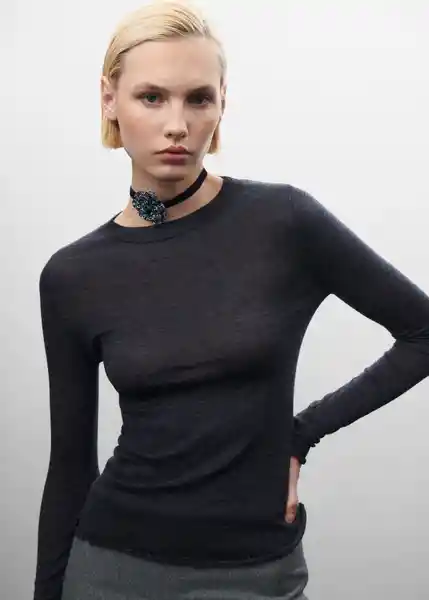 Jersey Biscayne Antracita Talla S Mujer Mango