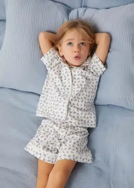 Pijama Azaharb Offwhite Talla 70 Niñas Mango