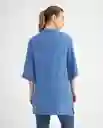 Camisa Azul Niagara Medio Talla L 619F037 Esprit