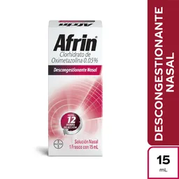 Afrin 0.05% Oximetazolina Solución Nasal Adultos Frasco x 15 ml