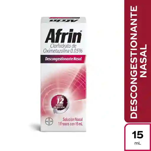 Afrin 0.05% Oximetazolina Solución Nasal Adultos Frasco x 15 ml