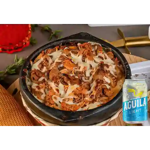 Combo Lasaña Bolonia c/ Pollo + Aguila Light Lta 330ml
