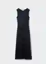 Vestido Caldera-A Negro Talla S Mujer Mango