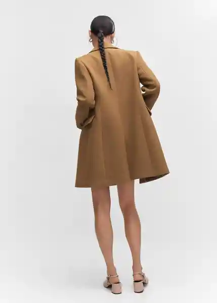 Abrigo Khalo Camel Talla S Mujer Mango