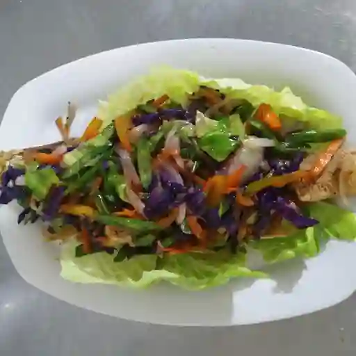Pescado en Salsa Teriyaki